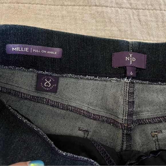 NYDJ Millie Skinny Ankle Pull-On Jeans, Size 6 - Picture 2 of 6